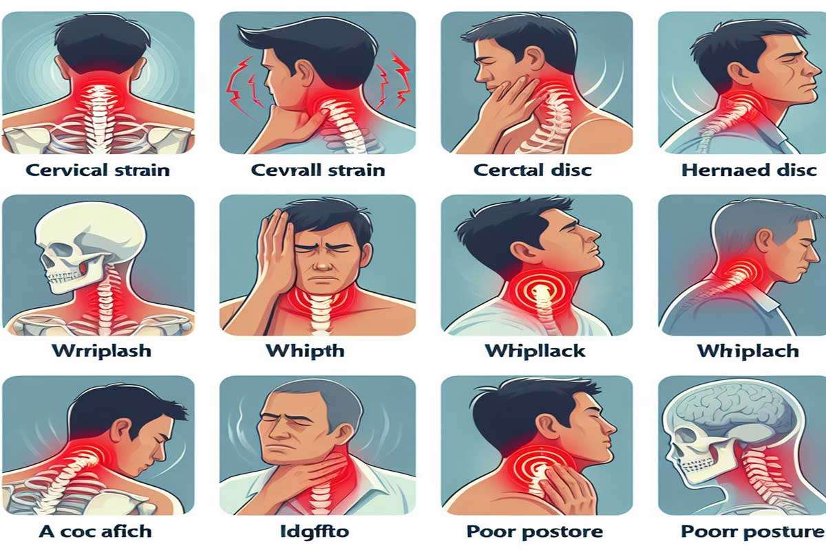 قسمتهای مختلف گردن که ممکن است دچار درد شود