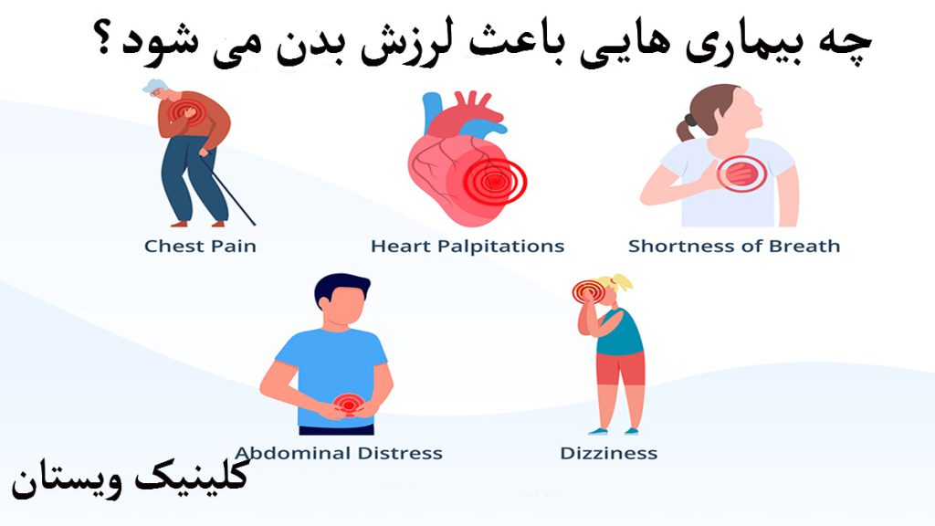 لرزش بدن چند تصویر از یک قاب از بیماری های مختلف