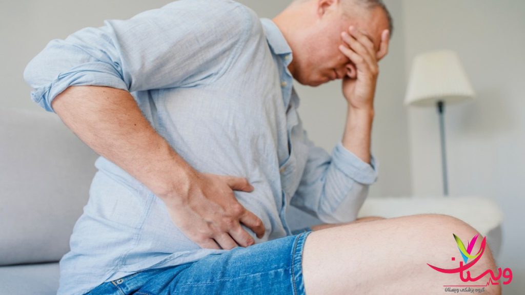 تاثیر بیماریهای کلیوی بر انجام اسکن قلب مردی با درد شدید در ناحیه شکم و کلیه در حالت نشسته