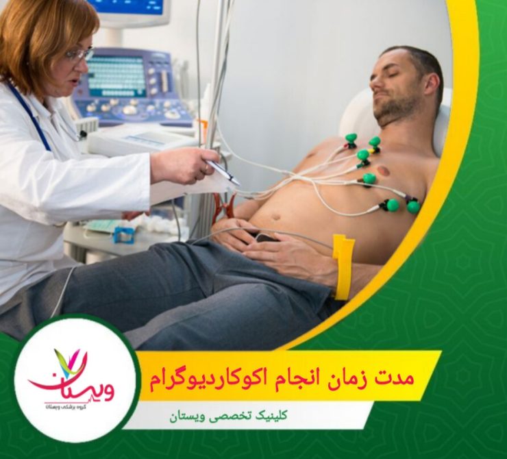 آزمایش به صورت ترانس مری انجام شود، ممکن است تا 90 دقیقه طول بکشد. مدت زمان انجام اکوکاردیوگرام