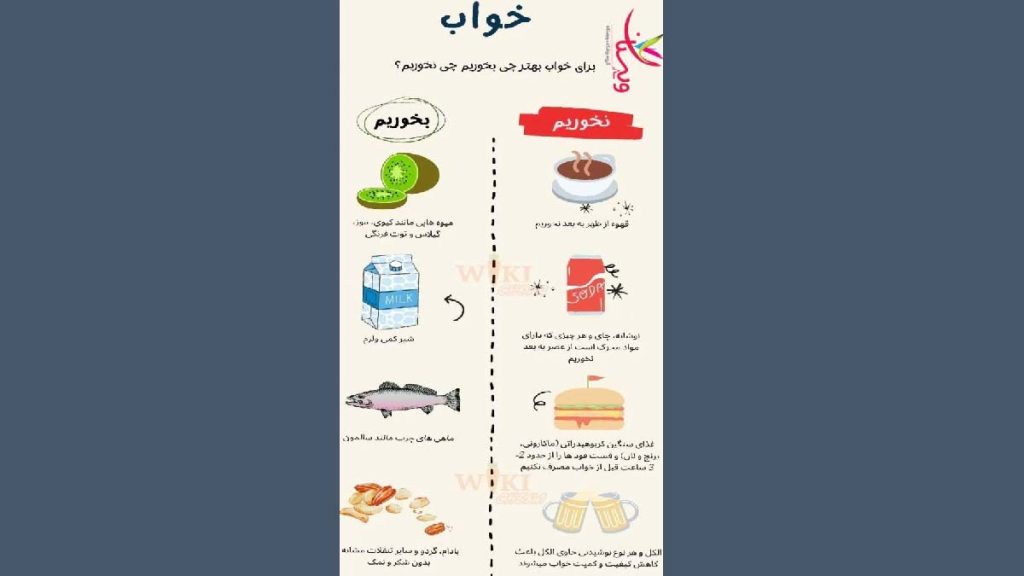 تغذیه مناسب خوردن برای کیفیت خواب