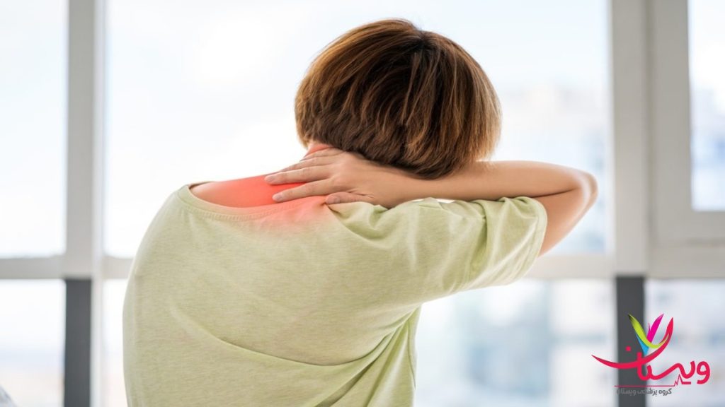 قرمزی و التهاب در ناحیه دیسک گردن علامت التهاب دیسک گردن با قرمزی موضعی