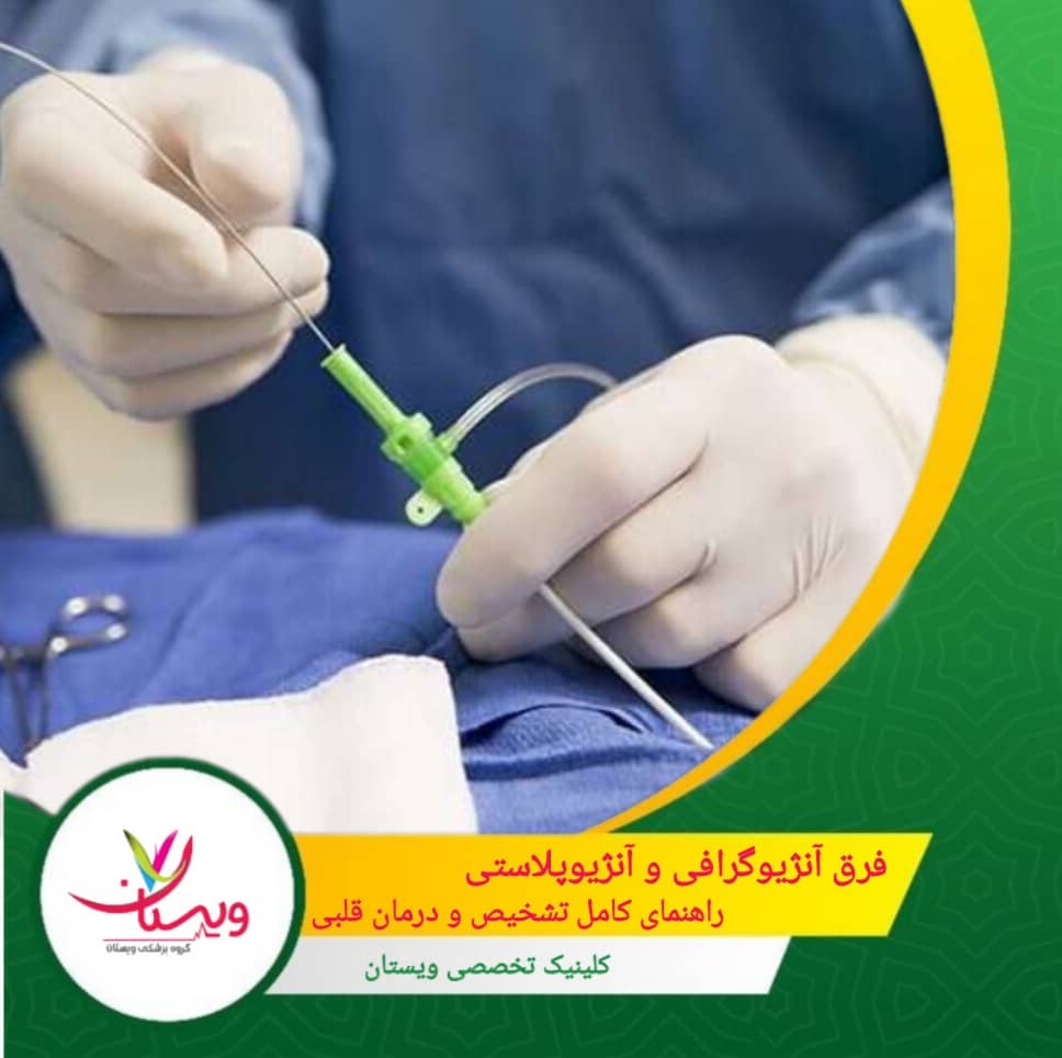 فرق آنژیوگرافی و آنژیوپلاستی: راهنمای کامل تشخیص ودرمان قلبی